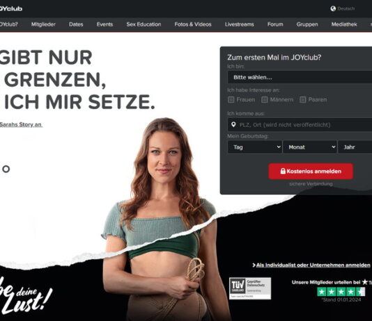 JOYclub - Large German-language erotic portal and forum with over 4.6 million members