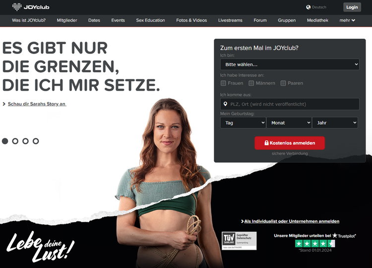 JOYclub - Großes deutschsprachiges Erotik Portal und Forum mit über 4,6 Millionen MitgliederInnen