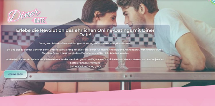 Diner Date wants to bring the relaxed exchange and romantic atmosphere of a dinner date into the world of online dating