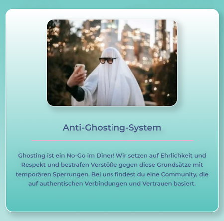 Diner Date hat ein eigenes Anti-Ghosting-System entwickelt