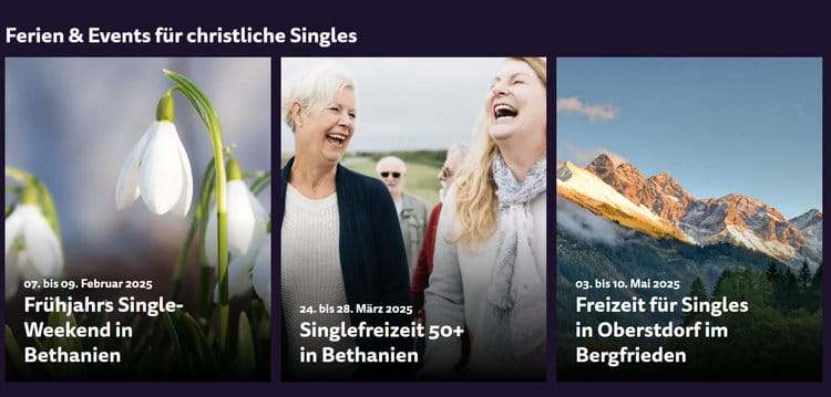 Auch im kommenden Jahr 2025 organisiert Chringles wieder zahlreiche Singles-Events und Singlefreizeiten